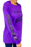 Unisex Purple "FINISH" Long sleeve Shirt