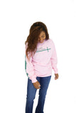 100% Favor Long Sleeve Tshirt Pink and Green